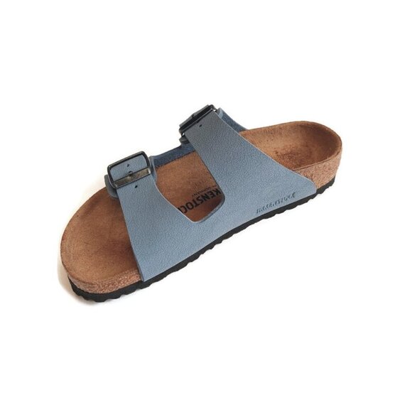 Birkenstock Arizona Birkibuc Sandals Kids Size US C 12 EU 30 Blue NARROW - Picture 5 of 10